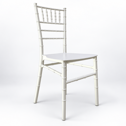 Ghế Tiffany nhựa màu trắng kiểu Chiavari