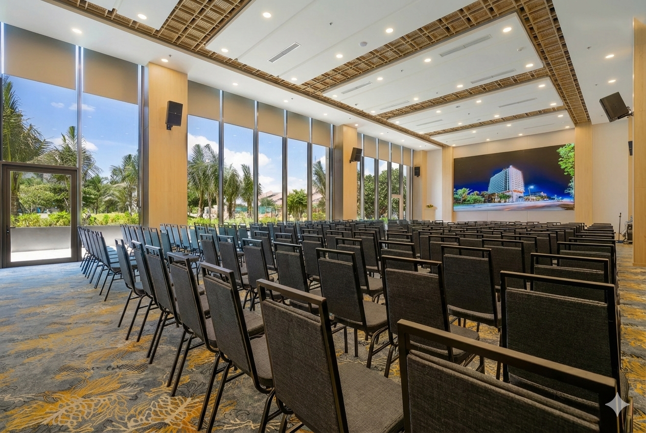 sanh hoi truong khach san dung ghe Banquet theo yeu cau 2