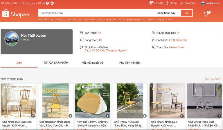 Công Ty TNHH Xcom Chính Thức Ra Mắt Gian Hàng Trên Shopee: Bước Tiến Mới Trong Phục Vụ Khách Hàng Cá Nhân. 2 - Nội thất Xcom