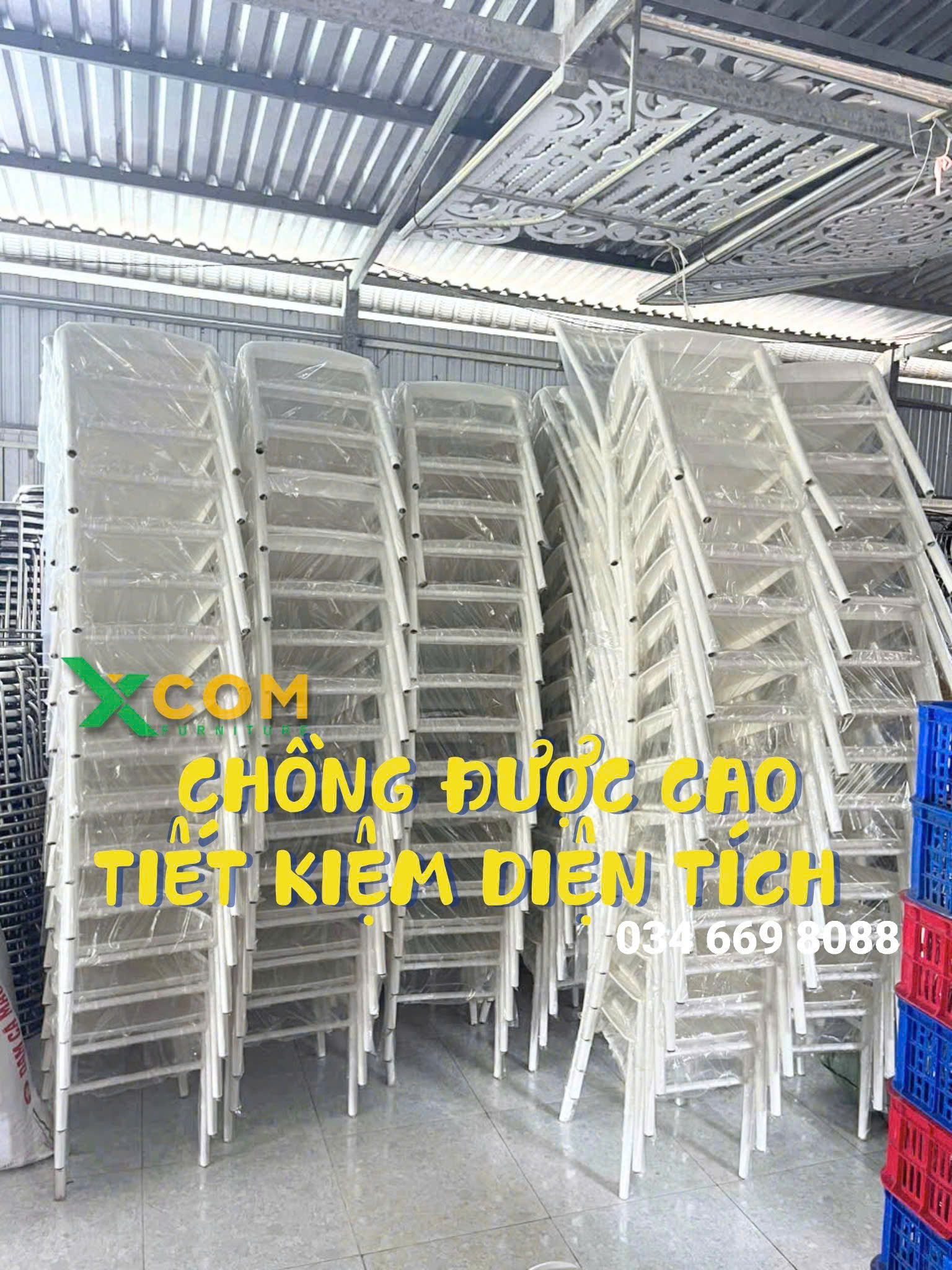 Ghế Chiavari (Tiffany) Nhựa - Cao Cấp | Xcom.vn Ghế Tiffany cao cấp của Xcom được thiết kế có thể chồng cao, giúp tiết kiệm diện tích kho