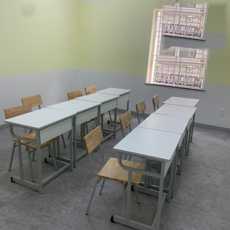 Bộ Bàn Ghế Học Sinh 01 Chỗ BHS 109 – Khung Sắt Sơn Tĩnh Điện | Xcom.vn Lớp học trang bị bàn ghế học sinh 01 chỗ BHS 109