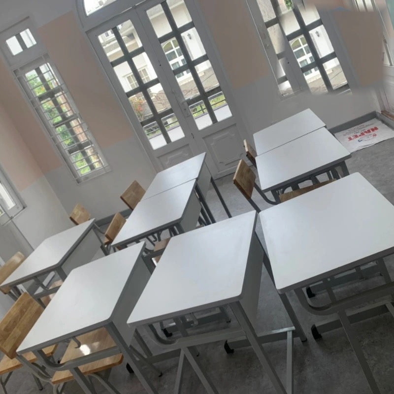 Bộ Bàn Ghế Học Sinh 01 Chỗ BHS 109 – Khung Sắt Sơn Tĩnh Điện | Xcom.vn Góc nhìn bàn ghế học sinh đơn BHS 109 giá xưởng Xcom