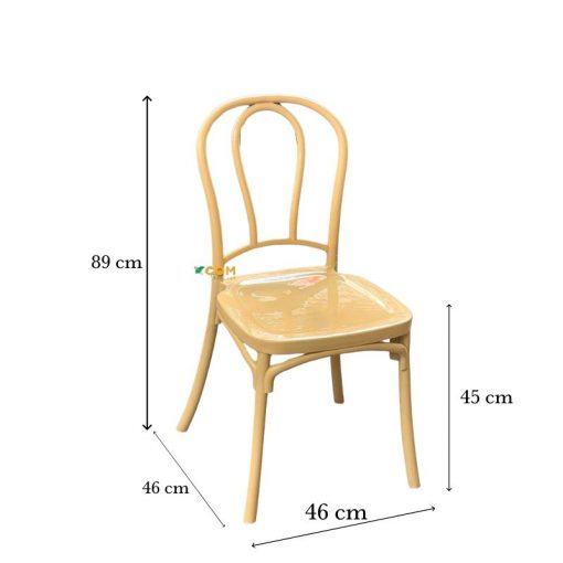 Kích thước ghế Thonet nhựa cao 89 rộng 46 sâu 46 cm