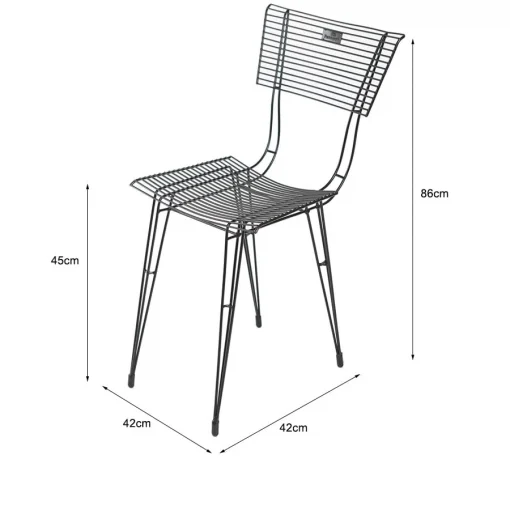 Ảnh kích thước Bộ bàn ghế Fansipan Kite sắt 01 (1 bàn 2 ghế)