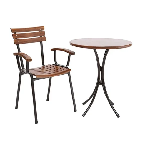 Bộ bàn ghế Fansipan Moon 01 (1 bàn 2 ghế) – ảnh tham khảo 1 bàn và 1 ghế