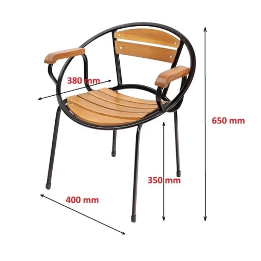 Bộ bàn ghế Fansipan Moon mini 01 (1 bàn tròn 2 ghế) | Xcom.vn Ảnh kích thước Bộ bàn ghế Fansipan Moon mini 01 (1 bàn tròn 2 ghế)