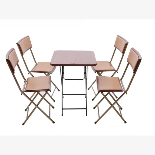 Bộ bàn ghế Fansipan Patio đệm da – 1 bàn 4 ghế – ảnh đại diện