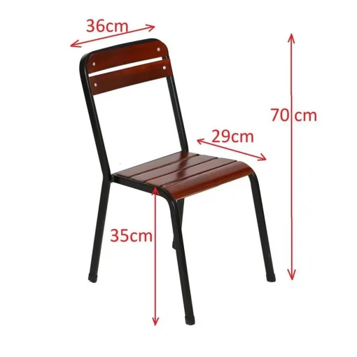 Ảnh kích thước Bộ bàn ghế Fansipan quán ăn mini 01 (1 bàn 4 ghế)
