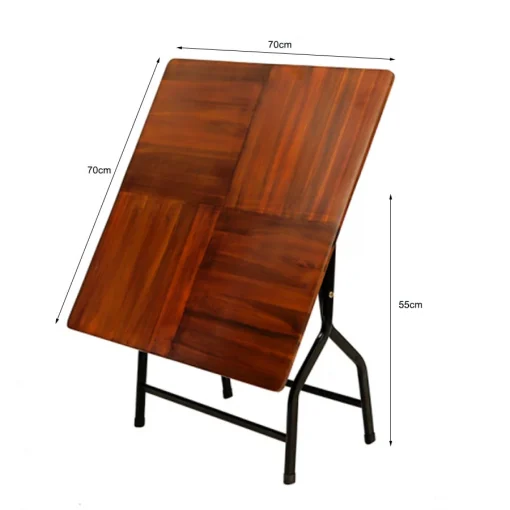 Ảnh kích thước Bộ bàn ghế Fansipan quán ăn mini 02 (1 bàn 4 ghế)