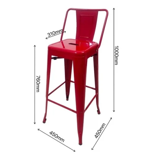 Ghế Fansipan Tolix Bar có tựa – ảnh tham khảo 5