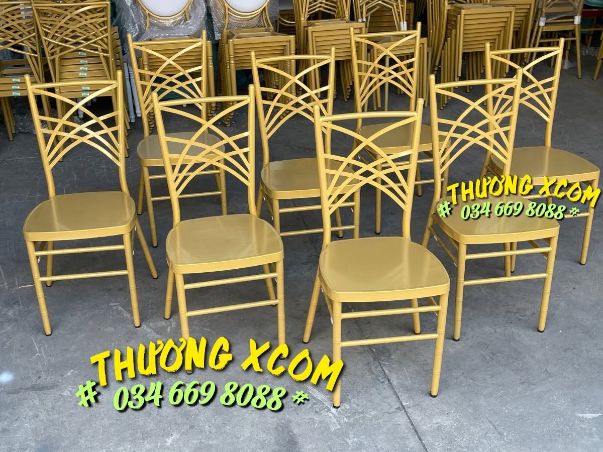 Ghế Chameleon vàng lưng đan chéo tại kho Xcom