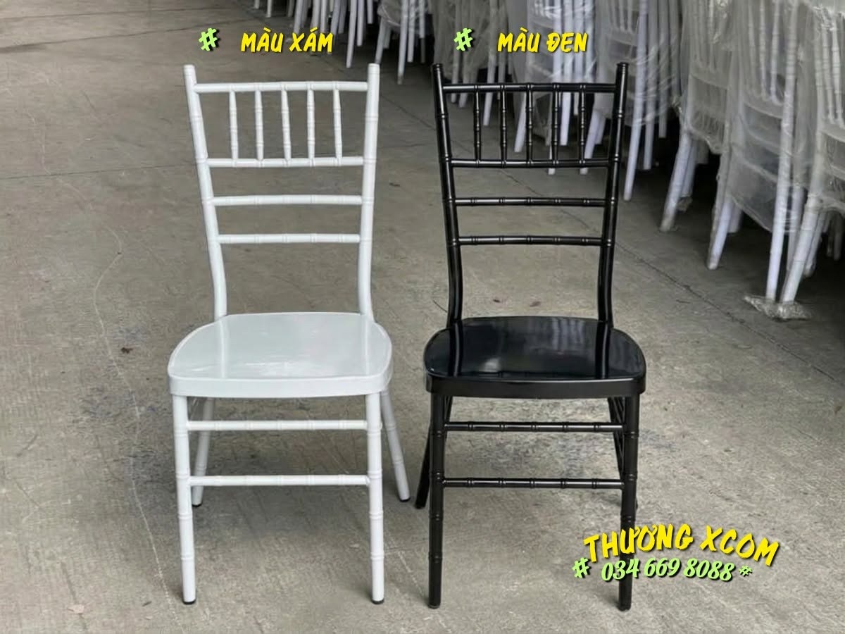 Ghế Tiffany màu xám và màu đen tại kho Xcom