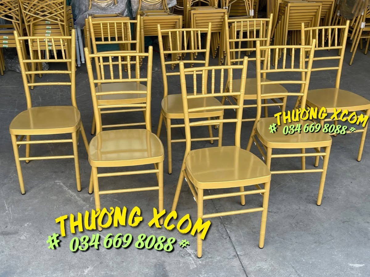 Nhiều ghế Tiffany vàng đồng sẵn kho tại Xcom