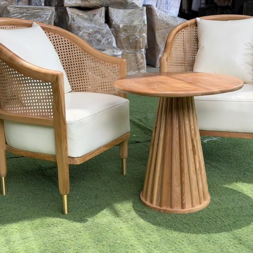 Cặp sofa Grasse gỗ Ash tựa đan mây nhựa | Xcom.vn Tựa đan mây nhựa của sofa Grasse gỗ Ash